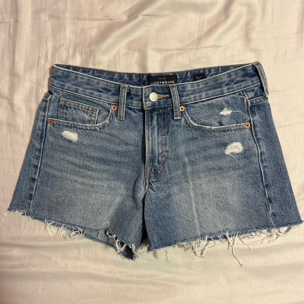 Lucky Brand Women's The Boyfriend Short Denim Shorts Size 0/25